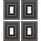 Homeroots Set Of Four Dominoes Black Framed Print Wall Art, 4PK 525539 - alternate 1