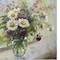 Homeroots Pretty Vase Of Flowers Unframed Print Wall Art 398936 - alternate 6