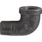 Southland 1/2'' 90 Deg. Street Malleable Black Iron Elbow, 1/4 Bend 520-303BG - alternate 1