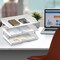 Acrimet Facility 3 Tier Letter Tray Side Load Letter Size A4 Desktop File Organizer Plastic White 255.6 - alternate 6