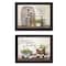 Homeroots Set Of Two Choose Joy Black Framed Print Wall Art, 2PK 407923 - alternate 1