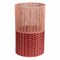 Happimess Harper Modern 4.13-Gallon 2-Tone Faux Wicker Cylinder Outdoor Trash Can, Pink/Red HPM1101C - alternate 6