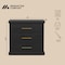 Manhattan Comfort Clifford Nightstand in Black (3-Drawer) NS1564-2 - alternate 7