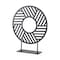 Homeroots Black Metal Round Geometric Sculpture 392548 - alternate 5