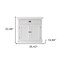 Homeroots 35in White Two Door Accent Cabinet 388217 - alternate 6