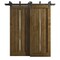 Sartodoors Sliding Closet Barn Bypass Doors 72 x 96 inches, Ego 5014 Marble Oak, Modern 6.6ft Rails Hardware EGO5014BBB-DMR-7296 - alternate 1