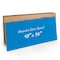 Fab Glass And Mirror Magnetic Glass Dry Erase Board for Wall, 48in x96in Eased Corners, Blue Surface Frameless Glass Bo GBZ48x96-SB606 - alternate 1