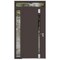 Vdomdoors Aluminum Door Cynex 6777 Brown Entry Steel Metal Modern Painted W36+14xH80+14 Right Inswing CYNEX6777EXD-BRW-W36+14xH80+14-RH-I - alternate 6