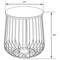 Leisuremod Round 15 in W, 16 in L, Manufactured Wood/Steel, Natural Wood RTBL-15NW - alternate 10