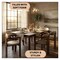 Leisuremod Velo Series Modern Dining Chair in Walnut Color Wood with Taupe Seat VCWN-51TP - alternate 8