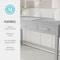 Martha Stewart Hutton Shaker Style Home Office 3 Drawer Desk in Gray w/Brushed Nickel Hardware ZG-ZP-20-GY-MS - alternate 10