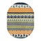 World Rug Gallery Palm Floral Leaves Indoor/Outdoor Area Rug 5 ft x 7 ft Oval Multi 5557MULTI5OV - alternate 5