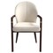 Leisuremod Opaline Series Elegant Wooden Dining Chair in Brown/Cream, 4PK OC24BRCR4 - alternate 9