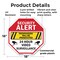 Signmission Security Alert Trespassers Will Be, 18 Inch X 18 Inch, Plastic Sign OC-P-18-5 - alternate 6
