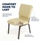 Flash Furniture Beige Fabric Church Chair, PK4 4-XU-CH-60096-BGE-GG - alternate 6