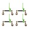 Mytee Products 3/8in-1/2in Hi-Viz Green Quick Ratchet Chain Binder w/Folding Handle 12,000 lbs, 4PK CBRS-FH38x4 - alternate 8