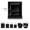 Smarty Had A Party 9.5" Black Square Plastic Dinner Plates (120 Plates), 120PK 6909-CASE - alternate 6