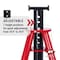 American Forge & Foundry Jack Stand, Pin Adjustment, 10 Ton Load Capacity, 22 in Min Ht, Steel, 1 PR 3309B - alternate 3