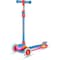 Lifemaster 3-Wheel Kids Scooter, LED Deck and Wheels, 5-Height Handlebar, Blue Red LMLUSB64 - alternate 1
