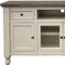 Homeroots 60" Ivory Solid Wood Open shelving Distressed TV Stand 528712 - alternate 5