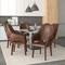 Leisuremod Vivara Collection Modern Dining Chair in Dark Brown VC23DBR - alternate 10