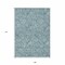 Homeroots 9' X 12' Teal Blue And Ivory Floral Washable Indoor Outdoor Area Rug 594669 - alternate 8