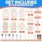 Emporio Kitchen Baking Pan Set, Oven Safe Tray, Up To 450 Deg F, White, 25PK EMPKW25HH - alternate 5