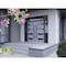 Vdomdoors Front Exterior Prehung Aluminum Double Doors Ronex0131 Grey 2 Sidelights and Top Transom Mirrored RONEX0131DEXD-GRE-W14+72+14xH80+16-LH-I - alternate 2