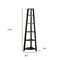 Homeroots 71" Espresso Wood Five Tier Corner Bookcase 332851 - alternate 4