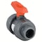 Gf Piping Systems 1/2" Socket PVC Ball Valve Inline True Union 161375002 - alternate 1