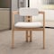 Leisuremod Velo Series Modern Dining Chair in Natrual Wood with White Seat VCNW-51W - alternate 7