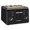 Cuisinart Toaster, Bagel, Defrost, Reheat Control, PlasticStainless Steel, Black CPT-142BK - alternate 4
