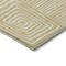 Homeroots 8' Wheat And Ivory Round Geometric Washable Indoor Outdoor Area Rug 600788 - alternate 7