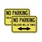 Signmission Parking Violators Will Be Towed With Bidirectional Arr, 18'' X 24'', Heavy Gauge Aluminum, 2PK A-1824-2PACK-23349 - alternate 1