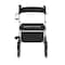 Flash Furniture HERCULES Folding Rollator Walker with Adjustable Height, 360 Swivel, and Hand Brakes in White/Black DC-HY8516L-WHTBLK-GG - alternate 10