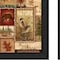 Homeroots Set Of Two Lodge Collage Black Framed Print Wall Art, 2PK 405677 - alternate 3