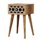 Homeroots 20" Light Brown Solid Wood One Drawer Nightstand 651816 - alternate 8
