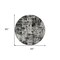 Homeroots 8' Black And Gray Round Abstract Washable Indoor Outdoor Area Rug 597934 - alternate 6