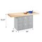 Diversified Spaces Forum 2 Station Workbench, w/Lockers, 64 WB6-0V - alternate 4