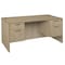Regency Pedestal Desks, 29 in H, 60 in W X Wood, Noble Oak LDP6030NO - alternate 1