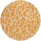 Homeroots 8' Orange And Ivory Round Geometric Washable Indoor Outdoor Area Rug 599300 - alternate 7
