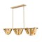 Z-Lite Lumina Modern Gold 9 Light Linear Chandelier 7520-9L-MGLD - alternate 1