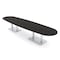 Skutchi Designs Boval Conference Table With Power Unit, 48 in W, 168 in L, Black HAR-BOVL-48X168-DOU-U999ST19-NA - alternate 1