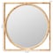 Bali & Pari Bayan Japandi Natural Rattan Wall Mirror 248-13780-ZORO - alternate 3