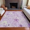 Homeroots 3' X 5' Lavender And Lilac Floral Washable Indoor Outdoor Area Rug 611150 - alternate 6