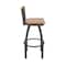 Holland Bar Stool Co Revelle 30in Swivel Bar Stool with Pewter Finish, Medium Back and Medium Maple Seat 881 - alternate 7