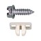 Auveco #14 x 3/4in Slotted Wash Head License Plate Screw with Nut, 25PK 11370 - alternate 1