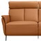 Homeroots 73" Camel Leather Reclining USB Sofa 719570 - alternate 5
