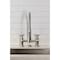Kingston Brass Double-Handle Deck-Mount Pre-Rinse Bridge Kitchen Faucet, Brushed Nickel GS1278BEX - alternate 5