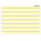 Ashley Productions Smart Poly PosterMat Pals Space Savers, 13'' x 9-1/2'', 3/4'' Handwriting Highlighted Yellow, 10PK 97012 - alternate 2